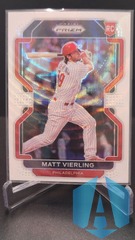 2022 Panini Prizm Matt Vierling #1 White Wave Philadelphia